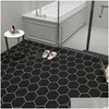 Väggklistermärken självhäftande mosaik förtjockar kakel golv klistermärke kök badrum vinyl tapeter vattentät skal stick pvc panel 22042 dhswm