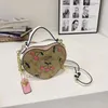 Cherry Designer väskor Kvinnor handväska kvinnors väska klassiska axelväskor på lady mode kärlek hjärtväska söt hjärtformad rand crossbody handväska 18*7,5-16 cm