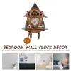 Väggklockor hem vardagsrum sovrum gök klocka tid larm automatisk pendel dekoration (cm009) hängande manuellt träkontor