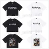 2024NEW camiseta de marca púrpura para hombre y mujer camisa de verano unisex novedad estilo ropa diseñador camiseta púrpura camiseta gráfica tamaño EE. UU. S M L XL 62