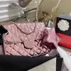 Bolso de diseñador de calidad Nueva moda para mujer Monedero con estrella de cinco puntas Cadena gemela Material de espejo Bolso con tapa a cuadros rómbico Bolsos cruzados de un solo hombro versátiles ocasionales