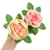 Decorative Flowers 10/30Pcs Artificial Rose Leaves Fake Flower Green For DIY Wedding Bouquets Bridal Shower Centerpieces Party Cake Decor