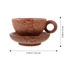 Dinnerware Sets Restaurant Coffee Mugs Old Coconut Cup Drinking Glasses Wooden Kitchen Accessory