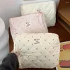 Cosmetische tassen Katoenen gewatteerde make-uptas Zachte clutch Damesorganizer Leuke handtas Grote make-uptasje Portemonnee Toilettas Beauty Case