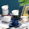 Koffiekopje Schoteltjes Pak Europees Licht Luxe Noord-Europa Stijl Beknopt Bone China Engelse stijl Afternoon Teacup Keramiek L278f