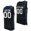 University Butler Basketball 23 Andre Screen Jersey College 22 Connor Turnbull 21 Pierre Brooks 11 Jahmyl Telfort 5 Posh 4 DJ Davis Blu navy Bianco Nero cucito