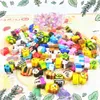 200 st Söt mini ermassor kawaii tecknad anime barn set elever blyerts gummi skolart japanska brevpapper leveranser 240124