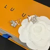 Ohrringe Designerstil Klee Ohrringe Neue Frauen Boutique Schmuck Heiße Marke Gold Platted Bolde Ohrringe Romantische Geburtstagsgeschenke für Frauen Ohrringe mit Schachtel