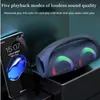 Portable Waterproof 100W High tooth Ser RGB Colorful Light Wireless Subwoofer 360 Stereo Surround TWS FM Boombox 240125