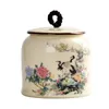 Boîte à thé en céramique Vintage chinoise, rangement multifonctionnel, théière en porcelaine, pot scellé, service à thé, récipient de cuisine, boîtes de conserve 240119