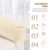 Stoelhoezen 2 stuks universele hoes armleuning beschermende doek liggende beschermer bank elastische handdoek chaise longue