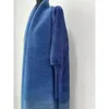 Miyake veckad vårkvinnor Robe Coat Fashion Gradual Starry Sky Print Lång ärm Utökad Windbreaker Trench 240123