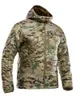 Jaquetas de caça masculinas outono e inverno roupas de esqui ao ar livre quente impermeável tático roupas de algodão camuflagem fria