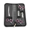 Grooming 4pcs/set Dog Grooming Professional Pet Scissors Straight Thinning Curved Scissors With Comb Bag Cat Cutting Hair Shear 20024