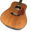 Guitare acoustique en bois massif poli en bois de cèdre rouge série D45 de 41 pouces