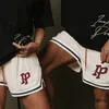 США повседневные женские четверть короткие быстросохнущие швы с вышивкой свободные беговые баскетбольные сетчатые шорты мужские дизайнерские XXXL