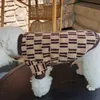 Designer cão suéter letras padrão grande cão roupas para animais de estimação outono e inverno mais quente corky teddy golden retrievers
