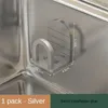Rangement de cuisine 5 pièces espace évier en aluminium porte-éponge antirouille auto-adhésif égouttoir plat étendoir