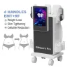Newest ems rf body sculpting Large screen with color screen EMS sculpting machine white bodymuscle stimulation