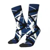 Men's Socks The Line Blueyy Unisex Winter Outdoor Happy Street Style Crazy Sock