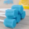 100st Dental Disposable Oral Sponge Swab Tooth Cleaning Mouth Swabs With Stick Tooth Cleaning Sponge Stick Oral Care