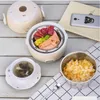 Stainless Steel 200V Electric Bento Lunch Box Cooker Insulation Heating Office School Picnic Portable Food Container Warmer SH1909271s