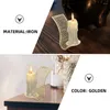 Castiçais 3 Pcs Aroma Stand Grace Decor Wall Sconce Holder Wall-mounted Home para Ferro