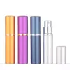 5 ml Mini Portable Refillable Perfym Atomizer Aluminium Cosmetic Containers Twist Parfym Bottle