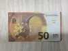 Kopiuj pieniądze rzeczywiste 1: 2 Ćwiczenia liczenia wielkości, kupony z praktyką banknotów, Euro XI rekwizyty BUVFX