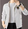 European Station Men's Spring and Autumn New Hooded Jacket Fashion Trend Printing Casual Coat