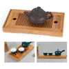 Çay tepsileri Çin oda masası ev tahtası basit bambu su drenaj tepsisi seti kuru demleme çekmecesi