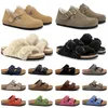 birkinstocks birkenstok birkenstock birkenstocks clogs sandals slippers 【code ：L】 Birkinstocks Designer sabots pantoufles stock sandales liège plat cuir tongs peau de vache en