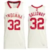 Indiana Hoosiers Basketball College 32 Trey Galloway Jerseys University 2 Gabe Cupps 21 Mackenzie Mgbako 0 Xavier Johnson 1 Kelel Ware Malik Reneau Mans ungdomskvinna