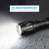 High Power LED -ficklampor Camping Torch 5 Ljuslägen Aluminiumlegering Zoombar Lätt vattentät material Använd 3 AAA -batterier