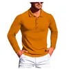 Chemise à manches longues pour hommes, sport, Fitness, haute élasticité, mode confortable, hauts Slim, 240125