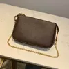 10a Luxe designer Dames Designer Tas Goud en Silver Chain Schoudertas Fashion Handtas Pocket Accessoires Crossbody Wallet Damesmekerd 143