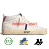 Низкая вершина OG Fashion Mid Mid Star Замчанные кожаные золотые герметиза