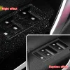 Car Styling Black Carbon Decal Car Window Lift Button Switch Panel Cover Trim Sticker 4 Pcs/Set For Buick Regal Opel Insignia