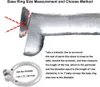 Dispositivo di castità maschile in metallo Piccolo acciaio inossidabile 304 Confortevole gabbia per cazzi Gioco per adulti Giocattolo del sesso D250 (1,97 pollici / 50 mm)
