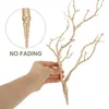 Decorative Flowers 6 Pcs Twig Simulated Twigs Artificial Plants Fake Decor Plastic Tree Branches For Decoration