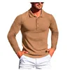 Chemise à manches longues pour hommes, sport, Fitness, haute élasticité, mode confortable, hauts Slim, 240125