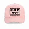 Ball Caps 50th Birthday HAT fait en 1969 toutes les parties authentiques en détresse cinquantième arrivée Summer Casual Men Baseball Cap