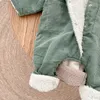 Babykläder overaller vinterflicka förtjockar romper corduroy jumpsuit barn pojke kläder småbarn bodysuit födda 240122