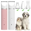 Tondeuses Tondeuse pour animaux de compagnie 4 in1 chien tondeuse à cheveux électrique USB Rechargeable toilettage tondeuse broyeur à ongles professionnel chien chat coupe de cheveux tondeuse