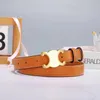 Designer Belt Fashion Smooth Buckle Retro Design Thin Waist Belts for Womens Width 2.5cm Genuine Cowhide 4 Color Optional High Quality