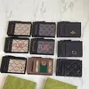 10A حامل بطاقة Men Men Cash Wallets Zipper Coin محافظ حاملي البطاقات الفاخرة Mini Wallet Travel Clutch مع فتحة بطاقة Snake Printing Vintage With Box