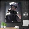 Peintures sans cadre HD imprimé Gojo Satoru mur garçons chambre décor peinture toile affiche cadeau livraison directe maison jardin arts artisanat Dhagp