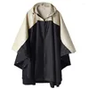 Regenmäntel Unisex Regenponcho Regenmantel mit Kapuze für Erwachsene Damen Herren mit Taschen