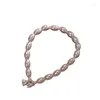 Braccialetti a maglie Bracciale di perle Trasferimento di semi di loto Perlina Design di nicchia femminile Senso di luce di alta qualità Lusso Semplice Gioiello squisito a mano