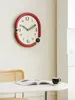 Wall Clocks Non-Ticking Quartz Clock Contemporary Decor For Living Room Or Study Easy To Install